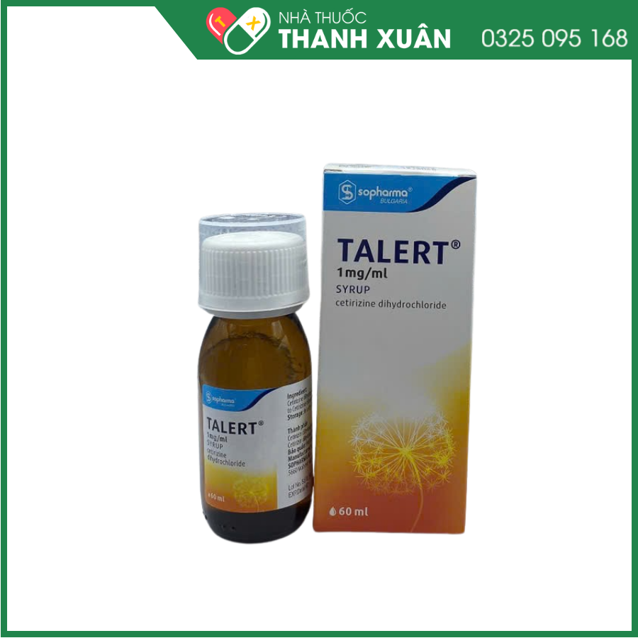 Talert 1mg/1ml viêm mũi dị ứng, mày đay mạn tính